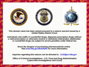 FDA Domain Seizure Warning