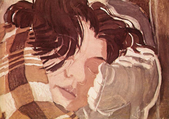Sleeping Woman painting by Gyula Derkovits