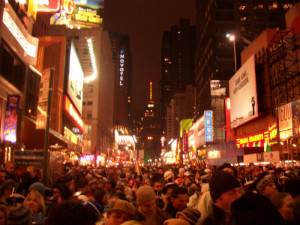 New Year's Eve Times Square Crowd