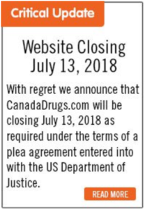 CanadaDrugs.com Closed