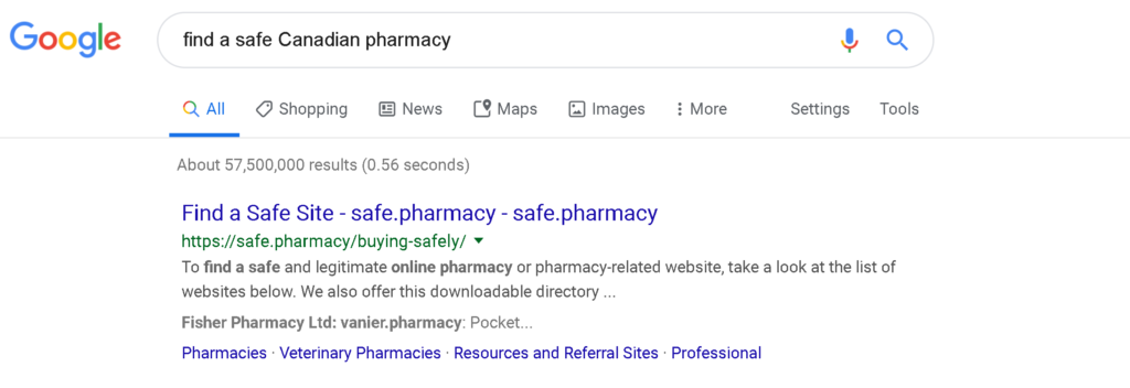 Safe.Pharmacy is funded by drug companies